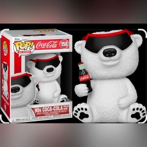 Funko Pop! 90s Coca-Cola Polar Bear Exclusive Flocked